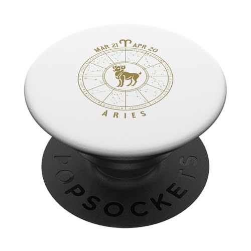 Tierkreiszeichen Widder Horoskop Astrologie Sternzeichen PopSockets mit austauschbarem PopGrip von Mystic Zodiac Art Designs