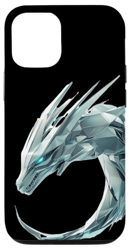 Hülle für iPhone 15 Pro Futuristischer geometrischer Cybertech-Drache Cyberpunk von Mystical Medieval Dragon Legends Merchandise