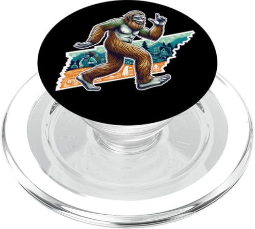 Tennessee Bigfoot unter musikalischen Ikonen und Architekturkunst PopSockets PopGrip für MagSafe von Mythical State Designs