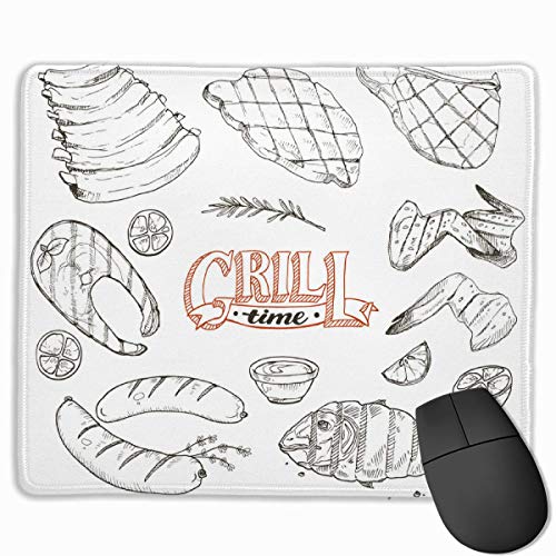 Grille-Meet-and-FishMouse Pad Hochleistungsdicker Naturkautschuk von N\A