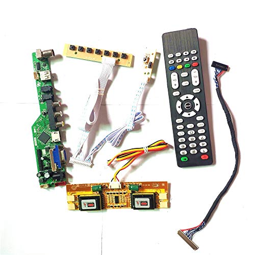 M220Z1-L01/L02/L03 LCD Panel Monitor T.V53 Drive Card Board LVDS 4CCFL 30Pin HDMI VGA USB AV RF Tastatur + Fernbedienung + Wechselrichter-Kit (M220Z1-L01) von NC