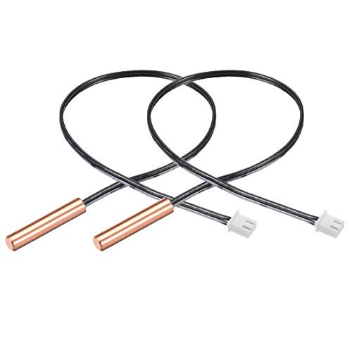 2 Stück 50 K NTC Thermistor Probe 15,7 Zoll Kupfer Sensible Temperatur Sensor für Klimaanlage von NA