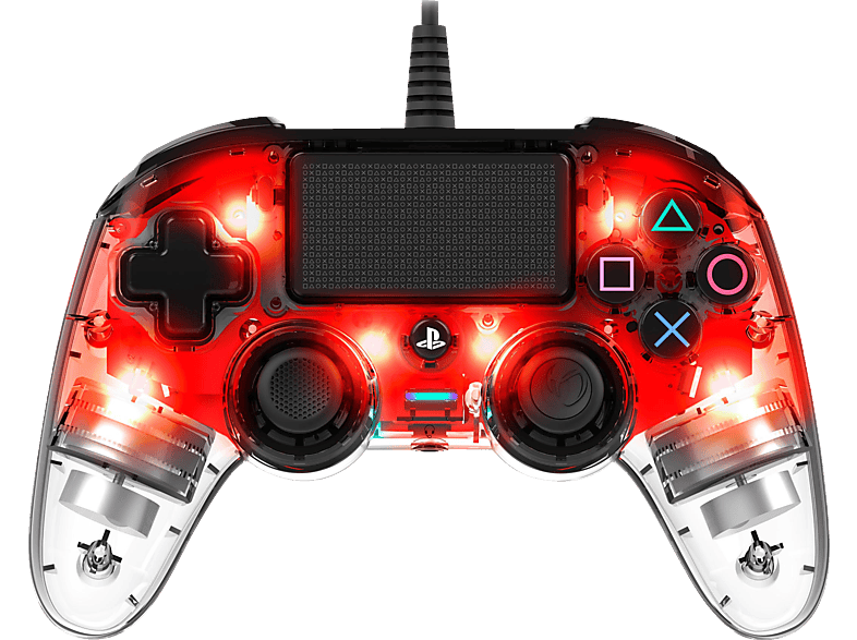 NACON NA360837 Color Light Edition Controller Rot für PlayStation 4 von NACON