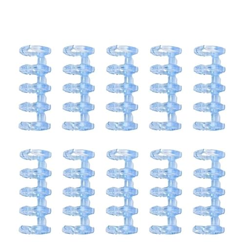 Bindegeräte Mini 5 Löcher Puncher A5 B5 A4 Lose Leaf Notebook Paper Puncher Tool Lose-Blatt-Bindungsring fach Locher(TM Blue 10pcs ring) von NADCFN