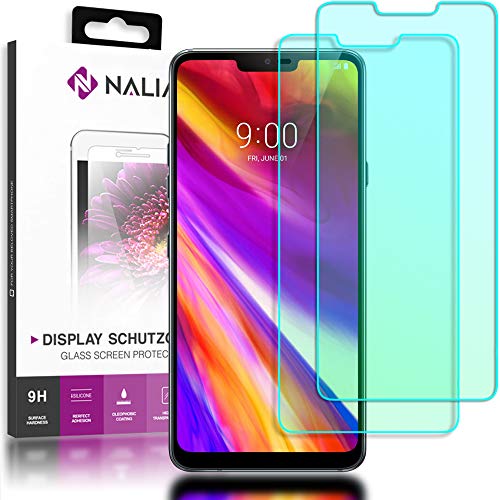 NALIA (2-Pack Schutzglas kompatibel mit LG G7 ThinQ, 9H Cover Display Schutz Glas-Folie, Dünne Handy Schutzfolie Bildschirm-Abdeckung, Schutz-Film Screen Protector Tempered Glass - Transparent von NALIA