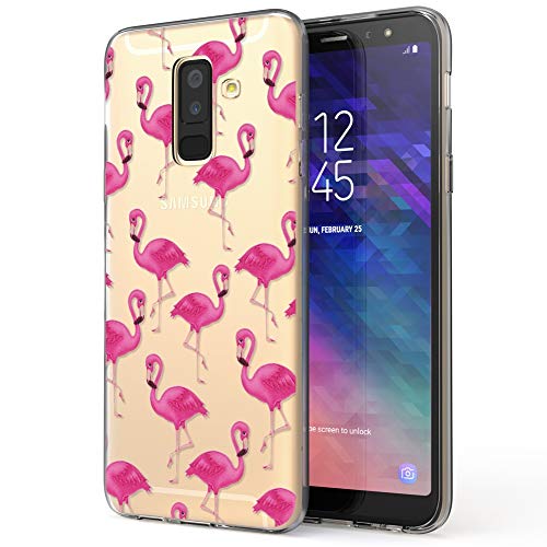 NALIA Handyhülle kompatibel mit Samsung Galaxy A6 Plus, Slim Silikon Motiv Etui Case Schutzhülle Dünn Durchsichtig, Handy-Tasche Back-Cover Transparent Bumper, Designs:Flamingo Pink NALIA Handyhülle kompatibel mit Samsung Galaxy A6 Plus, Slim Silikon Motiv Etui Case Schutzhülle Dünn Durchsichtig, Handy-Tasche Back-Cover Transparent Bumper, Designs:Flamingo Pink von NALIA