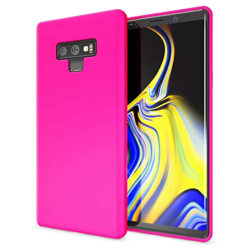 NALIA Handyhülle kompatibel mit Samsung Galaxy Note 9, Ultra-Slim TPU Silikon Hülle Neon Case, Dünnes Phone Cover Gummi Schutzhülle Skin, Etui Handy-Tasche Backcover Smartphone Bumper, Farbe:Pink von NALIA