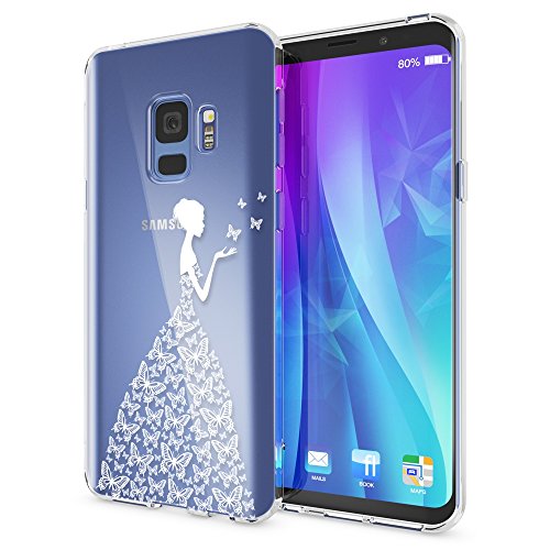 NALIA Handyhülle kompatibel mit Samsung Galaxy S9, Slim Silikon Motiv Case Crystal Schutzhülle Dünn Durchsichtig, Etui Handy-Tasche Back-Cover Transparent Bumper, Designs:Butterfly Princess NALIA Handyhülle kompatibel mit Samsung Galaxy S9, Slim Silikon Motiv Case Crystal Schutzhülle Dünn Durchsichtig, Etui Handy-Tasche Back-Cover Transparent Bumper, Designs:Butterfly Princess von NALIA
