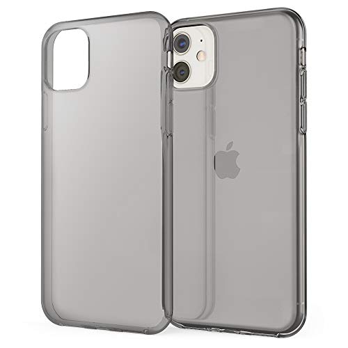 NALIA Handyhülle kompatibel mit iPhone 11, Durchsichtige Silikon Schutzhülle Phone Cover Handy-Tasche Weich, Ultra-Slim Soft Bumper Crystal Case Backcover Etui Gummi Hülle Dünn, Farbe:Grau von NALIA