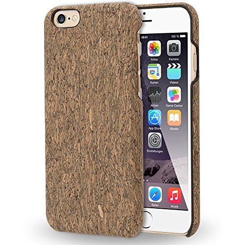 NALIA Kork Hülle kompatibel mit iPhone 6 6S, Natur-Holz Look Handyhülle Handy-Tasche Dünnes Ultra-Slim Hardcase Schutz Etui Backcover Bumper Cover Case Schutzhülle, Designs:Grey Cork NALIA Kork Hülle kompatibel mit iPhone 6 6S, Natur-Holz Look Handyhülle Handy-Tasche Dünnes Ultra-Slim Hardcase Schutz Etui Backcover Bumper Cover Case Schutzhülle, Designs:Grey Cork von NALIA