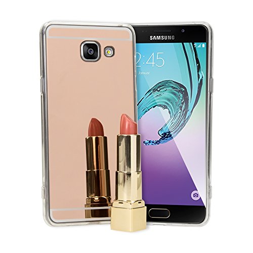 NALIA Spiegel Hülle kompatibel mit Samsung Galaxy A3 2016, Ultra-Slim Mirror Case Cover Silikon Schutzhülle, Dünne Handyhülle Backcover verspiegelt, Handy-Tasche Smart-Phone Etui, Farbe:Rose Gold NALIA Spiegel Hülle kompatibel mit Samsung Galaxy A3 2016, Ultra-Slim Mirror Case Cover Silikon Schutzhülle, Dünne Handyhülle Backcover verspiegelt, Handy-Tasche Smart-Phone Etui, Farbe:Rose Gold von NALIA