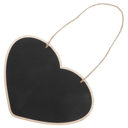 NAMOARLY 1 PC Hanging Chalkboard Heart Form Blackplattenzeichen Kreidebrett -bar Memo -board von NAMOARLY