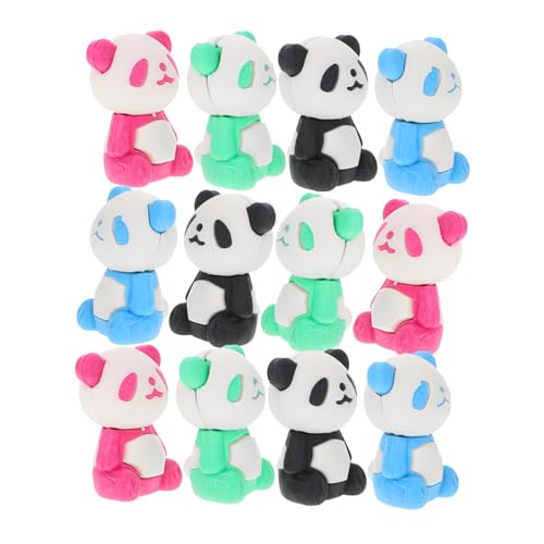 NAMOARLY Cartoon Panda Radiergummi Set Lustige Schulbedarf Geschenkidee Für Bunt Und Ideal Zur Dekoration Im Malzimmer Oder Als Mitgebsel Für Kindergeburtstage von NAMOARLY