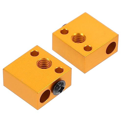 NAMOARLY 2st Heizblock Liner Pumpe Einziehbar Stecker Röhren Anschlüsse Vakuum Luft Schlauch Auto Trichter Ring Webstuhl Bausatz Ofen Kabeletiketten Entlüften Aluminiumlegierung Golden von NAMOARLY