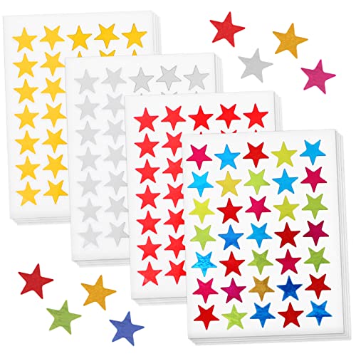 NAMOARLY Belohnungssterne Aufkleber Glitzernde Stern Sticker Für Kindergartenbelohnungen Adorable Star Stickers Und Bunt Je von NAMOARLY