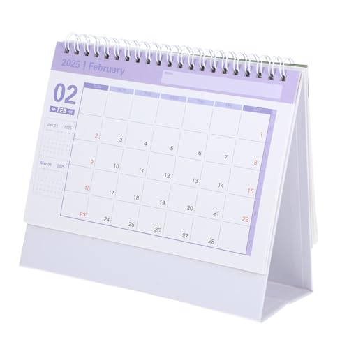 NAMOARLY Dekorativer Tischkalender Stehkalender Für Büro Und Haushalt Monatskalender Im Minimalistischen Design Dream Für Tägliche Notizen Und Planung von NAMOARLY