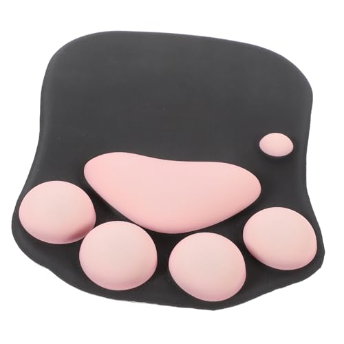 NAMOARLY Katzenpfote Mauspad Mit Ergonomischer Handgelenkauflage Gaming Mauspad Für Büro Und Zuhause rutschfest Bequemes Handgelenkpolster Für PC Und Laptop G10 Pink von NAMOARLY