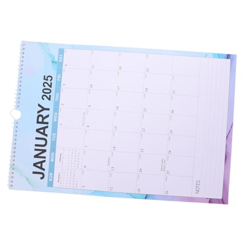 NAMOARLY Wandkalender 2024 Neujahr Hängekalender Mit Spiralbindung Monatskalender Für Die Ganze Familie Immerwährender Kalender Mit Viel Platz Für Notizen Und Termine Ideal Für Schule von NAMOARLY