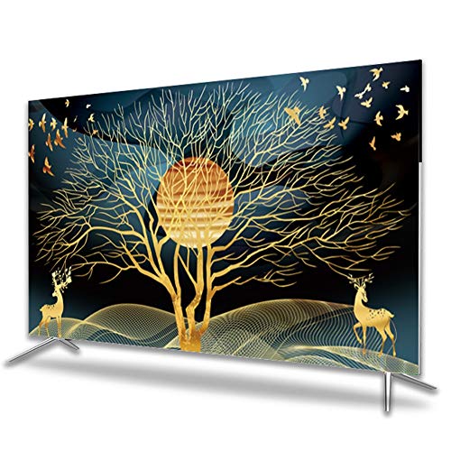 NANKAN 32-75 Zoll TV-Abdeckung, Staubdichtes Polyester Schutzhülle für TV-Bildschirm, Innenschlafzimmer Wohnzimmer Dekoration Glatte Weiche Staubschutzhülle (Size : 45/46in) von NANKAN