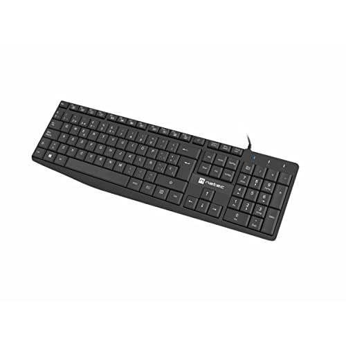 Natec Teclado Nautilus Slim Layout ESPAÑOL schwarz von Natec