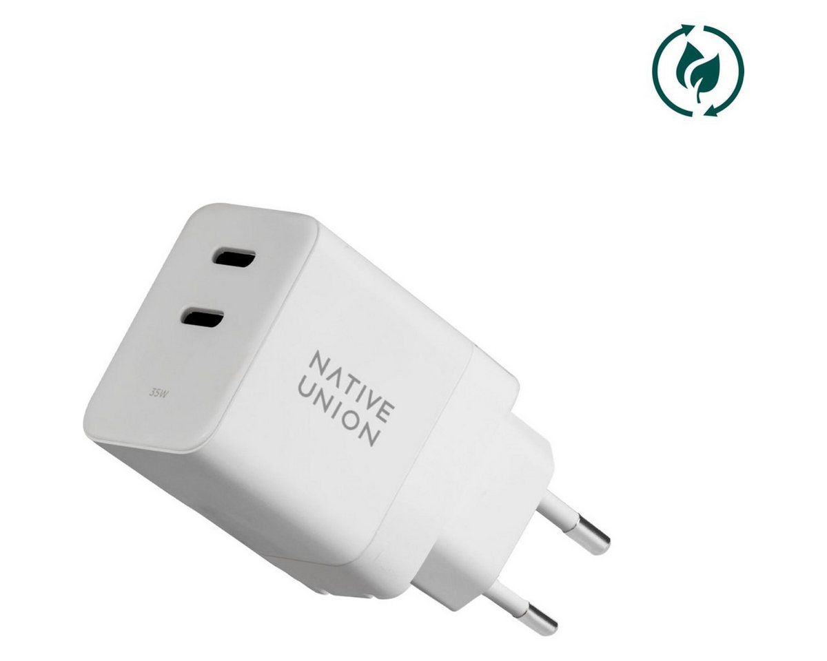 NATIVE UNION 35W Dual USB-C Fast GaN PD Wall Charger Universal-Ladegerät von NATIVE UNION