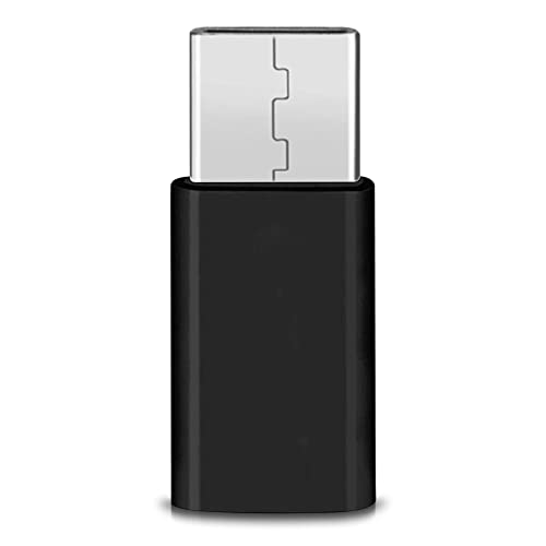 NAUC Micro USB Adapter auf USB Typ C Stecker wandelt USB 2.0 Typ B zu USB 3.1 Typ C, Farben:Schwarz, Stückzahl:10 Stück von NAUC