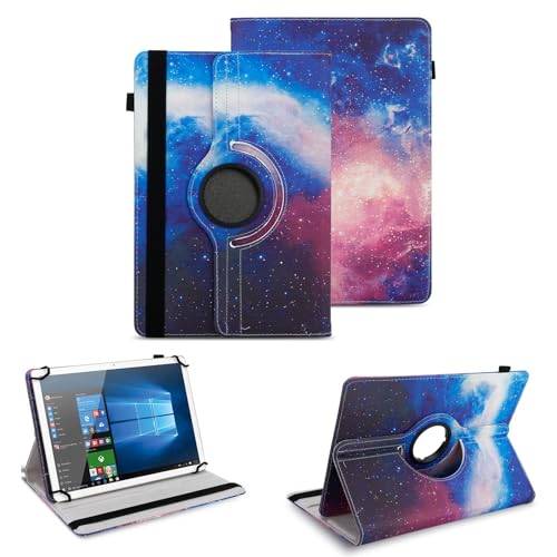 NAUC Tablet Schutzhülle kompatibel mit XGODY Tab 10.1 Zoll Hülle für Tablet 360 Grad Drehbar Tasche ultradünne Kunstleder Tablethülle Standfunktion 360° Drehbar Case, Farben:Motiv 17 von NAUC