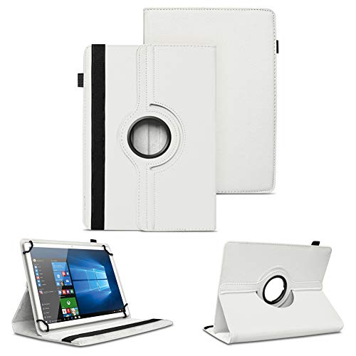 NAUC Universal Tasche Schutz Hülle Tablet Schutzhülle Tab Case Cover Bag Etui 10 Zoll, Farben:Weiss, Tablet Modell für:Medion LifeTab P10505 von NAUC