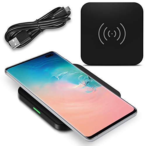 QI Wireless Ladestation kompatibel für Samsung Galaxy Note 10 Note 9 Note 8 S10+ S10e S10 S9+ S9 S8 Kabellos Charger Induktives Universal Schnell Ladegerät, Smartphone:Samsung Galaxy S6 von NAUC