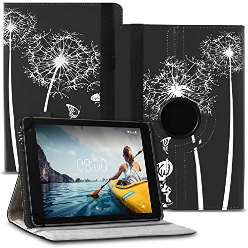 NAUCI Tablet Hülle kompatibel mit VALE Tablet V10E LTE-464 Tasche Schutzhülle Case Universal Cover 10,1 Zoll aus Kunst-Leder Standfunktion 360° Drehbar, Farbe:Motiv 9 von NAUCI