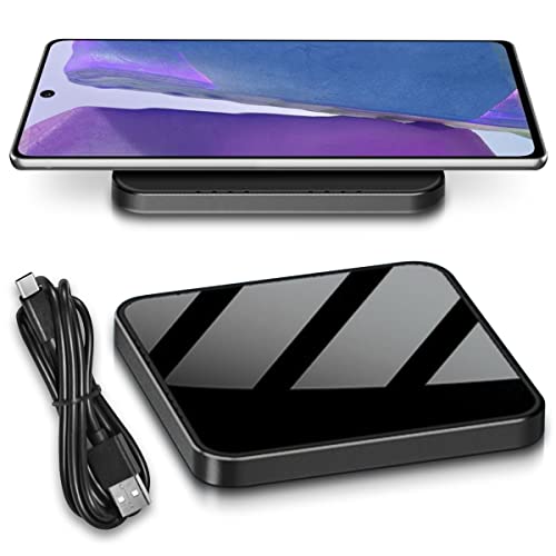 QI Wireless Induktive 15W Ladestation kompatibel mit Samsung Galaxy S25 S24 S23 S22 S21 S20 S10 Drahtloses Universal Ladegerät Kabelloser Charger, Smartphone:Samsung Galaxy S20 Plus Ultra FE von NAUCI