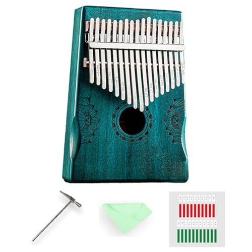 Kalimba Daumenklavier aus Holz, 17 Tasten, Mahagoni-Holz, tragbar, Anfänger, Daumen, für Kinder, Geschenk, Jahrklavier von NAUXIU