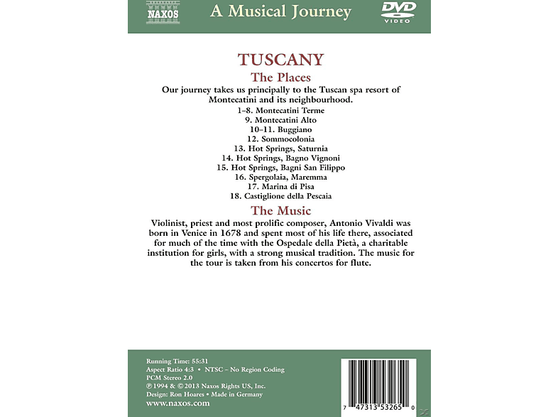 Toskana DVD von NAXOS AV