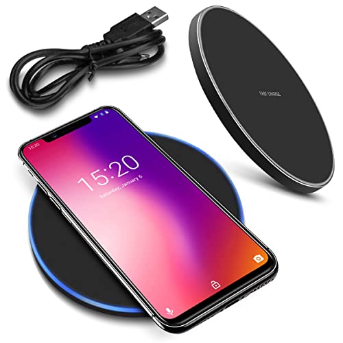 QI Wireless Kabellos Ladestation kompatibel für Umidigi One Pro Charger Induktives Universal Schnellladegerät von NAmobile