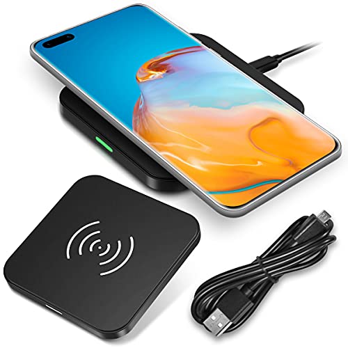 QI Wireless Ladestation kompatibel für Huawei P40 Pro Kabellos Charger Induktives Universal Schnellladegerät von NAmobile