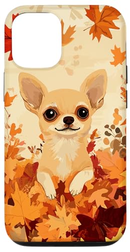 Hülle für iPhone 12/12 Pro Niedlicher Chihuahua, Hund, Herbstblätter, Chihuahua von NCM Chihuahua Dog Lover Designs