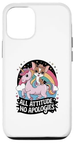 Hülle für iPhone 12/12 Pro Niedlicher Chihuahua Reiteinhorn Haustierbesitzer lustiger Chihuahua von NCM Chihuahua Dog Lover Designs