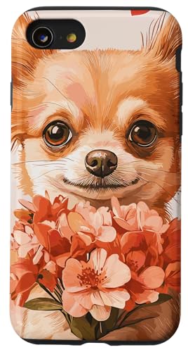 Hülle für iPhone SE (2020) / 7 / 8 Niedlicher Chihuahua Hund Haustier Valentinstag Herz Lustig Chihuahua von NCM Chihuahua Dog Lover Designs