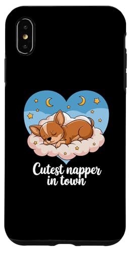 Hülle für iPhone XS Max Niedlicher Chihuahua, Haustierbesitzer, Nickerchen, Schlaf, lustiger Chihuahua von NCM Chihuahua Dog Lover Designs