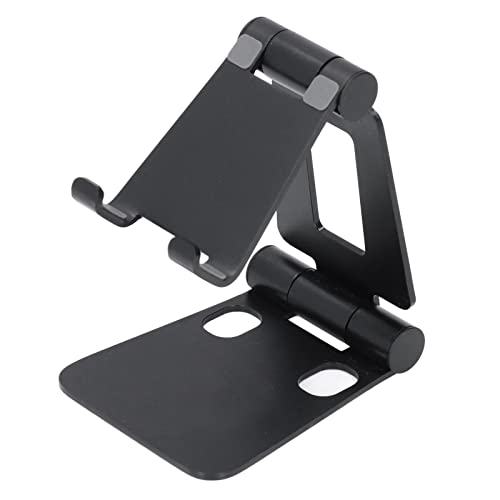 NDNCZDHC 270 Grad Verstellbarer Handy-Ständer, Handyhalter aus Aluminiumlegierung für Schreibtisch, Büro-Schreibtisch-Zubehör für 10,2–20,3 cm große Telefone (Black) von NDNCZDHC