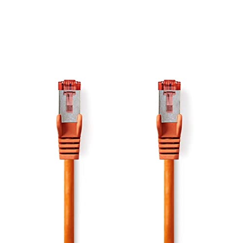 NEDIS Cat 6 Kabel | RJ45 (8P8C) Stecker | RJ45 (8P8C) Stecker | S/FTP | rund | PVC LSZH | Umschlag 0.15 m Orange von NEDIS
