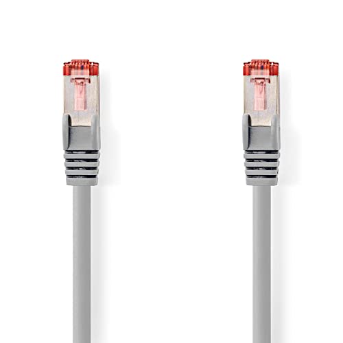 NEDIS Cat 6 Kabel | RJ45 (8P8C) Stecker | RJ45 (8P8C) Stecker | S/FTP | rund | PVC LSZH | Umschlag 0.50 m Grau von NEDIS