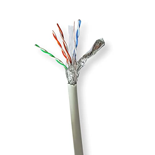 Nedis Network Cable Roll | CAT6 | Stranded | S/FTP | Bare Copper | 305.0 m | Indoor | Round | LSZH | Grey | Gift Box von NEDIS