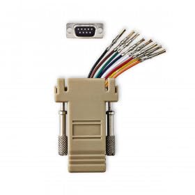 Nedis Serieller Adapter | Adapter | D-SUB 9-Pin-Buchse | RJ45 Buchse | Vernickelt | Elfenbein | Box von NEDIS