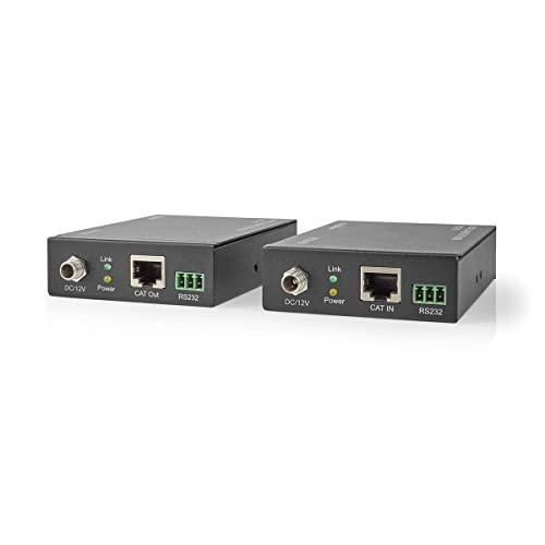 Nedis VREP3480AT HDMI ™ Extender | Über CAT6 | Up to 60.0 m | 4K@60Hz | 18 Gbps | Metall | Anthrazit von NEDIS
