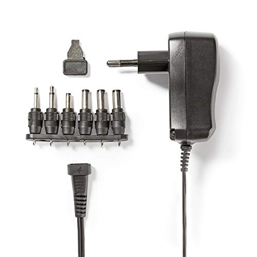 Universal-Netzteil - 7.2 W - 3-12 V DC - 1.80 m - 1.0 A A - 6 Plug(s) - Schwarz von NEDIS