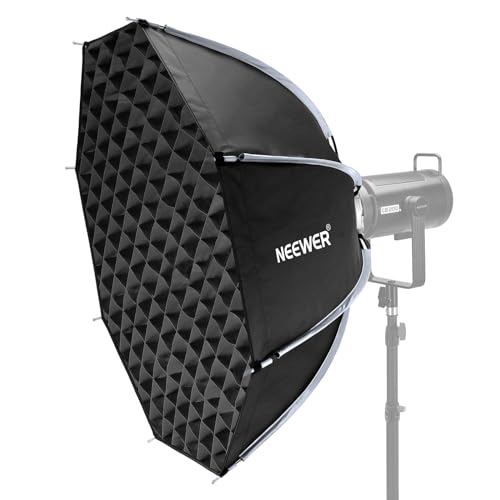 NEEWER 90cm Octagon Softbox, Bowens Mount Achteckige Softbox mit Honeycomb Gitter, Tasche für RGB CB60 CB60B CB200B MS60B MS60C MS150B S101-300W/400W Pro Vision 4 Q4, NS35P von NEEWER