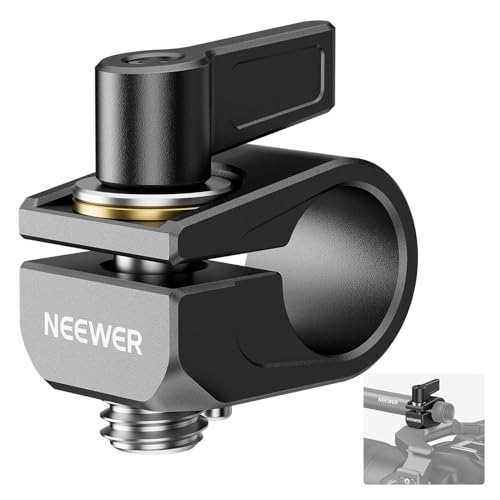 Neewer Einzelne 15-mm-Stangenklemme, Verlängerung LWS 15 mm Stangen, Klemmadapter mit 3/8-Zoll-Schraube und Anti-Twist-Pin für Canon, Nikon, Sony, Kamerakäfig, Schulter-Rig, kompatibel mit SmallRig von NEEWER