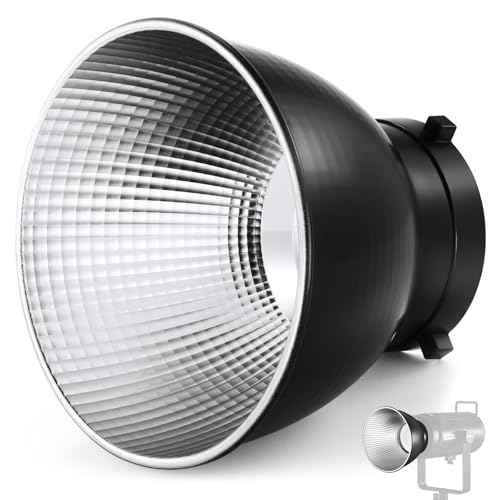 NEEWER RF1 Standard-Reflektor-Diffusor mit Fischschuppenmuster, 18 cm, mit Bowens-Halterung für NEEWER CB300B, CB100C, FS230, Vision 4, Vision 5, S101-400W Pro, Q4 Studio-Blitz und LED-Videoleuchte von NEEWER