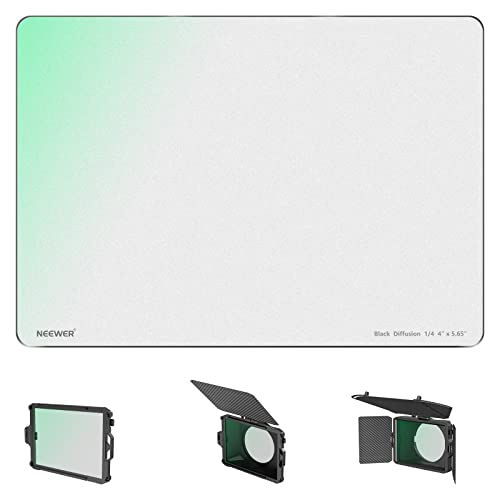 NEEWER Rechteckfilter Black Diffusion 1/4 Filter Kino Effektfilter 4"x5.65" Square Filter Kompatibel mit Tilta SmallRig Matte Box für Videografie Kino Videobilder Optisches HD Glas von NEEWER